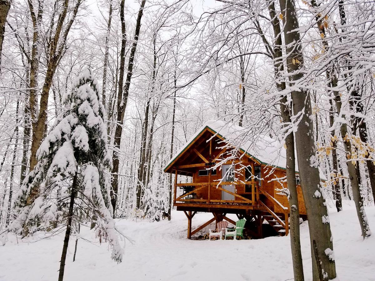 Les Cabines Nordik Des Piles Villa Saint-Jean-des Piles Dış mekan fotoğraf