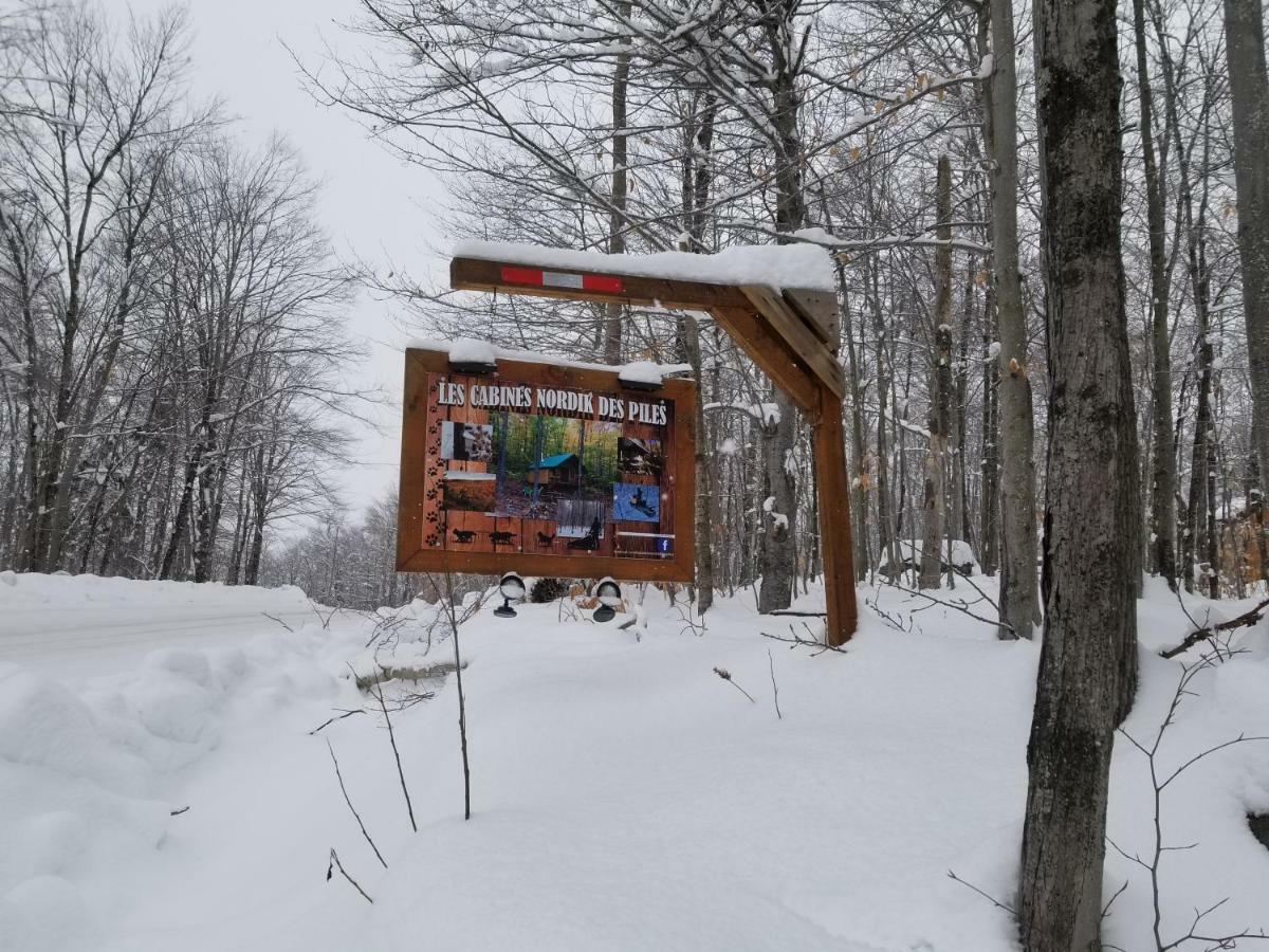 Les Cabines Nordik Des Piles Villa Saint-Jean-des Piles Dış mekan fotoğraf